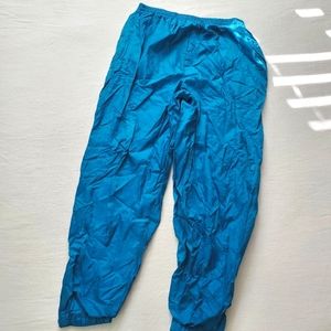 Vintage blue windbreaker pants large